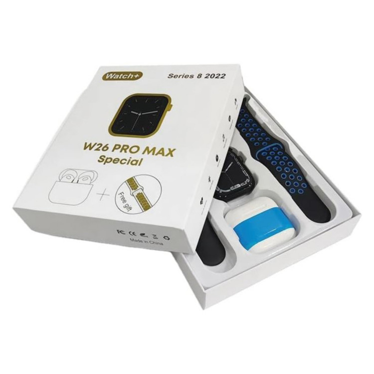 ساعت هوشمند و هندزفری بلوتوث W26 Pro Max