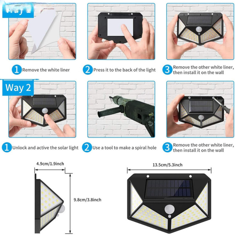 چراغ دیواری خورشیدی Solar Plus