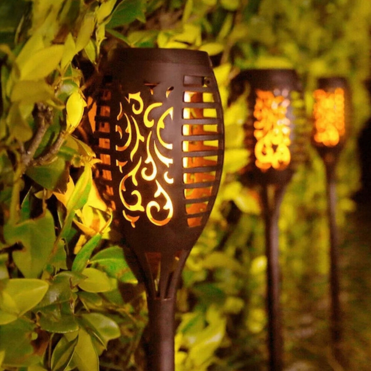 چراغ خورشیدی باغچه باغ ویلا طرح شعله