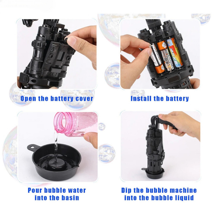 تفنگ حباب ساز BUBBLE GUN